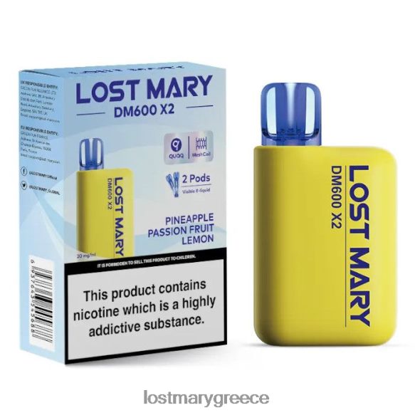 χαμένος ατμός μιας χρήσης mary dm600 x2 - LOST MARY Greece - φρούτο του πάθους ανανά λεμόνι 2P88R197