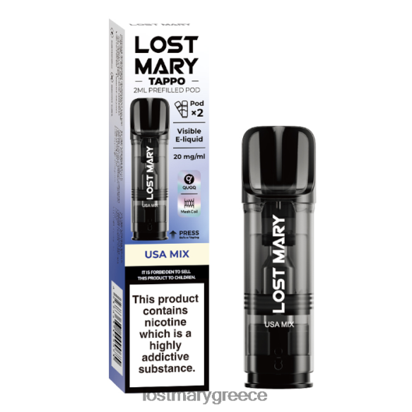 χαμένοι προγεμισμένοι λοβοί mary tappo - 20 mg - 2 πκ - LOST MARY vape Greece χονδρικη - μείγμα ΗΠΑ 2P88R184
